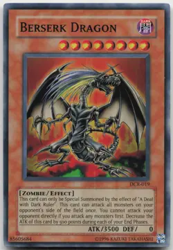 Berserk Dragon DCR-019 Super Rare Unlimited Near Mint Yugioh - Image 2