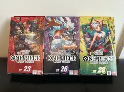 NEW SEALED ONE PIECE STARTER DECK LOT ST-23 ST-26 ST-28 SHANKS LUFFY YAMATO - Image 1