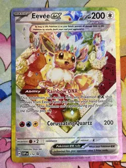 Eevee ex #174 Pokemon S&V English SPC Black Star Promo Card Holo English - NM - Image 1