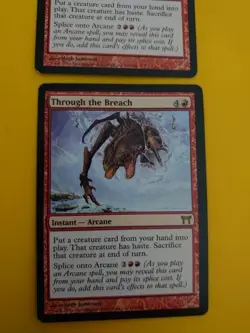 Through the Breach x2 Instant arcane rare Champions of Kamigawa. MTG 2 Card. - Image 2