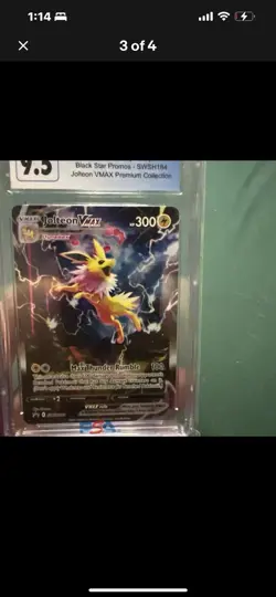 CGC 10 Jolteon VMAX 2021 Black Star Promos SWSH184 Pokemon Card - Image 1