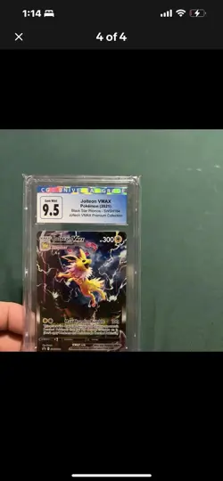 CGC 10 Jolteon VMAX 2021 Black Star Promos SWSH184 Pokemon Card - Image 2