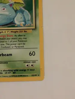 Pokemon TCG Venusaur Holo Rare Card Base Set 15/102, 1999 - Image 2