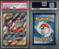 Pokemon Card Mega Sableye & Tyranitar GX 226/236 Sun & Moon Unified Minds PSA 10 - Image 3