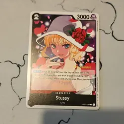 Bandai Stussy One Piece Card Game OP04-084 Pre-Release Holo Special Rare - Image 1