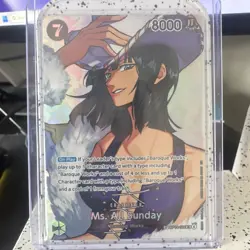 Bandai One Piece Card Game Ms. All Sunday OP-14-084 SR Alt Art Foil 8000 ENG - Image 1
