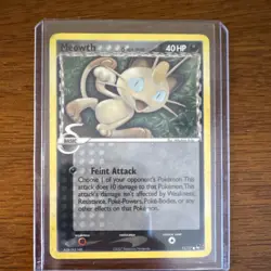 Pokemon Meowth 011/017 POP Series 5 2007 Regular Common 50 HP Feint Attack Card - Image 1