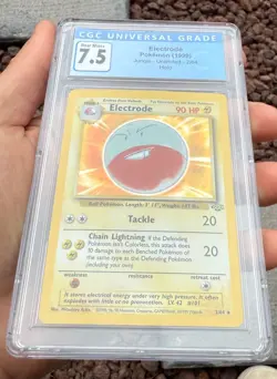 CGC 7.5 Electrode 2/64 Holo 1999 Pokemon Card Jungle Vintage NM Blue Label = PSA - Image 3