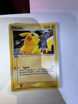 Pokemon Pikachu Holo Rare Card 13/17 Pop Series 4 - Image 1