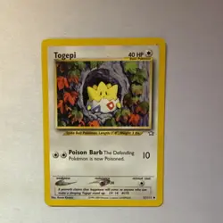 Togepi Neo Genesis 51/111 Uncommon Vintage Pokemon TCG Card - Image 1