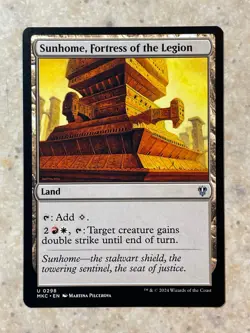 MTG NM Sunhome, Forgtress of the Legion [Murders at Karlov Manor Commander] - Image 1