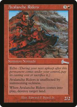 Avalanche Riders #74 (HP) Urza's Legacy ULG Magic MTG - Image 1