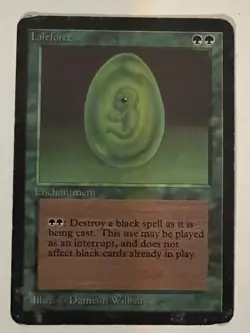 Magic the Gathering MTG Alpha Lifeforce HP (Beta Bob) - Image 1