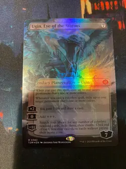 MTG Tarkir Dragonstorm Ugin Eye of the Storms Borderless Foil - Image 1