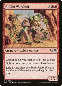 Goblin Warchief Duel Decks Anthology: Elves vs. Goblins MP MTG - Image 1