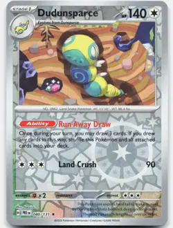 Dudunsparce 080/131 NM Prismatic Evolutions Holo Rare Reverse Holo Pokemon - Image 1
