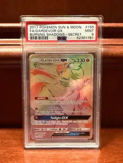 2017 POKEMON SUN & MOON BURNING SHADOWS SECRET RARE #159 GARDEVOIR GX PSA 9 - Image 1