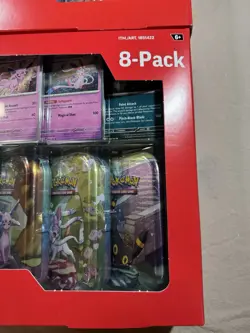 Costco Pokemon Prismatic Evolutions 8 Mini-Tins with Promo Cards Sealed 1 Box - Image 4