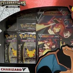 Pokemon TCG Celebrations Lance's Charizard V Collection Box English - Image 3