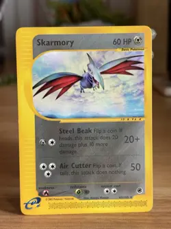2002 Pokemon Skarmory 63/165 Expedition Base Set Rare Regular - LP - Image 1