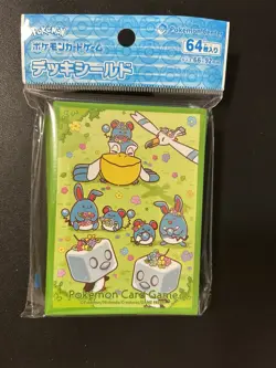 Pokemon Center Japan 64 Card Sleeves Flower Crown Marill Pelipper US Seller - Image 1
