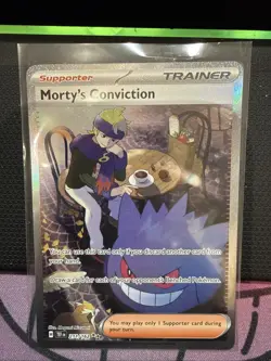 Pokemon TCG Morty's Conviction Full Art Trainer 211/162 English - Image 1