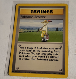 Wizards of the Coast Pokemon Breeder 76/102 Base Set Trainer Rare EN Unlimited - Image 1