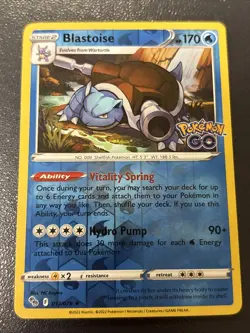 Blastoise 017/078 Pokemon GO Reverse Holo - Image 1