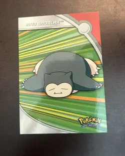 Pokemon Topps Series 3 Snorlax 143 HV14 TV Animation Blue Logo Heroes & Villians - Image 1