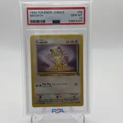 Meowth 56/64 1999 Jungle - PSA 10 Gem Mint Pokemon TCG Vintage Rare - Image 1