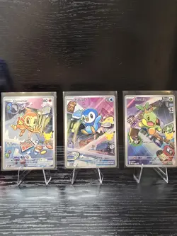 Pokemon TCG First Partner Illustration Collection Series 1 Gen 4 Sinnoh Starters - Image 1