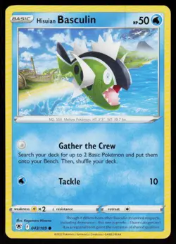Hisuian Basculin 043/189 Common Astral Radiance Pokemon Near Mint - Image 1