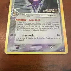 Pokemon Espeon 4/113 Delta Species Stamped Reverse Holo Rare 2005 - Image 2