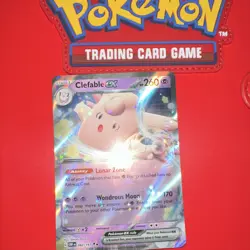 Pokemon TCG Clefable ex Sv03 Obsidian Flames 082/197 Holo Double Rare - Image 1