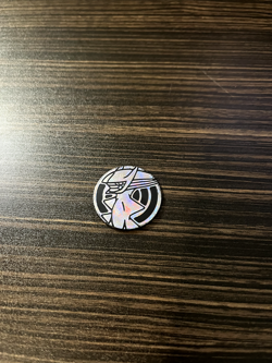 Pokemon Trading Card Games Arceus Silver Plastic Coin Japanese - Quick Shipping! - Image 1