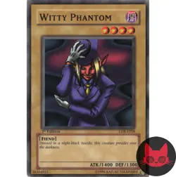 Yugioh Witty Phantom LOB-E058 Common 1st Edition LP - Image 1