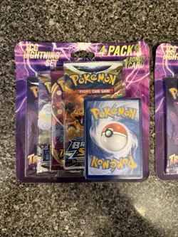 Lot of 2- Pokemon TCG Lightning Set. (8 Booster Packs With 2 Additional Cards) - Image 2