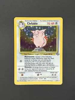 LP Clefable 01/64 Jungle Holo Pokemon Card - Image 3