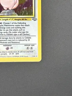 LP Clefable 01/64 Jungle Holo Pokemon Card - Image 5