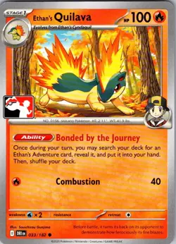 Ethan's Quilava 033/182 Prize Pack Series Cards NM DEL - Image 1