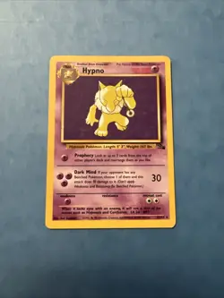 Hypno 23/62 Fossil Non Holo Rare Pokemon Card English LP - Image 1