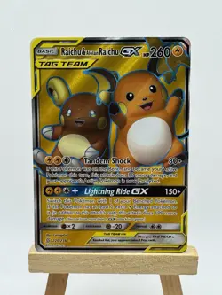 Sm-Unified Minds Raichu Alolan GX Alternate Full Art Holo Card 220/236 - Image 1