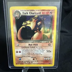 Pokemon Dark Charizard TCG 4/82Holo Rare Card Unlimited Edition, Near Mint - Image 1