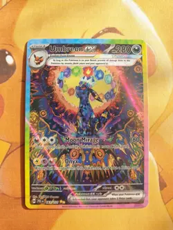 Umbreon EX Prismatic Evolutions 161/131 ⚡CUST0M DISPLAY Card⚡ - Image 1