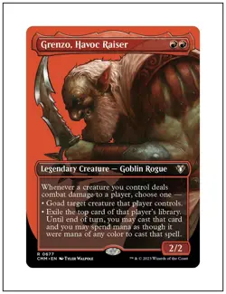 Grenzo, Havoc Raiser, Borderless Art, Commander Masters, Magic MTG NM - Image 1