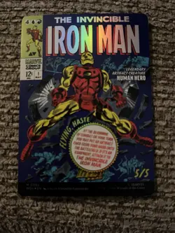 Tony Stark Borderless Foil Marvel Super Heroes Mtg Nm - Image 1