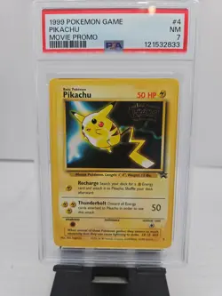 1999 Pokemon Pikachu WB Movie Promo #4 PSA 7 - Image 1
