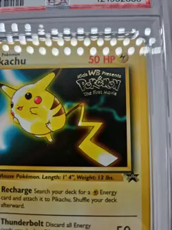 1999 Pokemon Pikachu WB Movie Promo #4 PSA 7 - Image 2