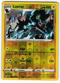 LUXRAY 062/192 REBEL CLASH ENGLISH POKEMON TCG - Image 1