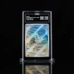 TAG GEM MINT 10 [987] RANK 2! 2023 Pokemon Mew EN-151 Squirtle #170 IR - Image 1